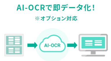 AI-OCRで即データ化!※オプション対応